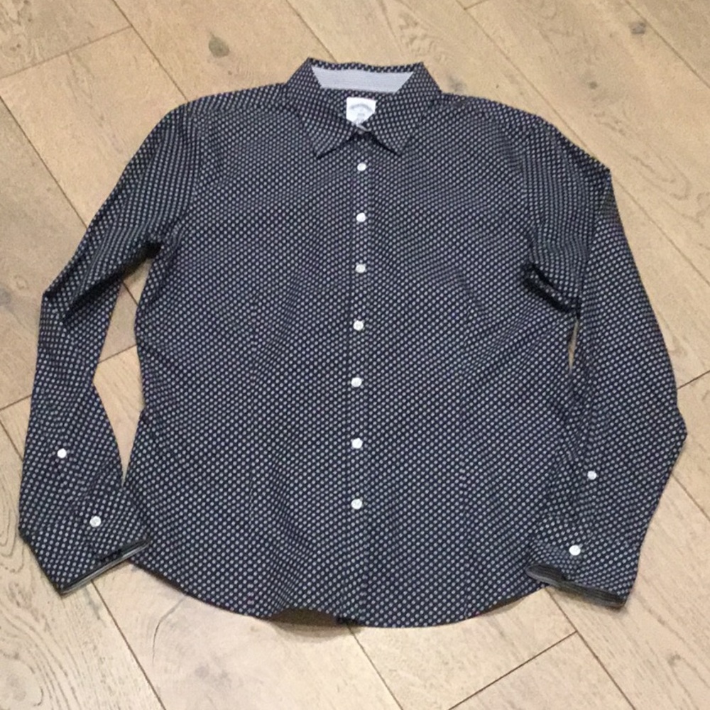 Navy Polka Dot Women's Top